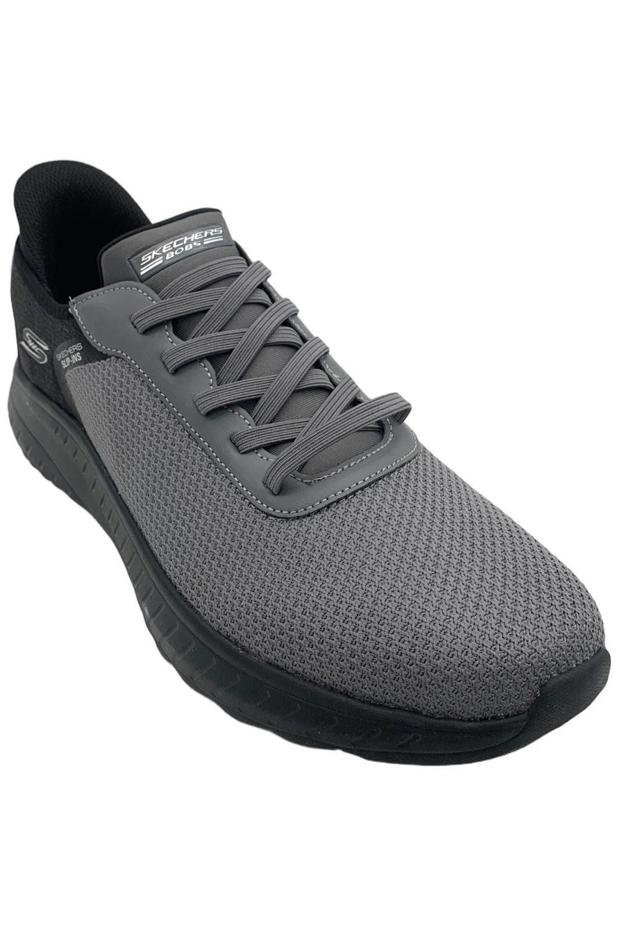 Skechers Men's Squad Chaos Balanced Edge Athletic Sneakers Grey/Black - Medium